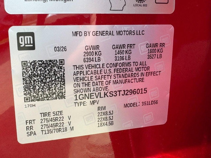 2026 Chevrolet Traverse RS