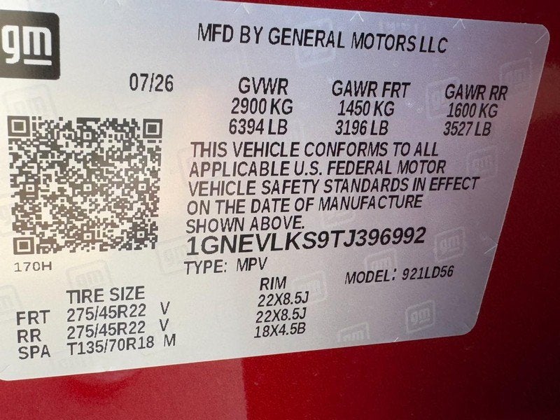 2026 Chevrolet Traverse RS