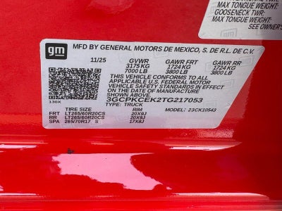 2026 Chevrolet Silverado 1500 Custom Trail Boss