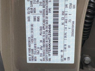 2026 Ford Ranger LARIAT 4WD SuperCrew Box
