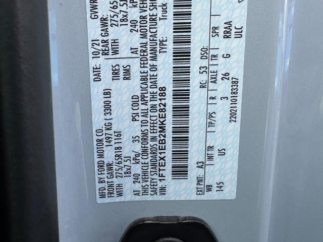 2021 Ford F-150 XLT 4WD SuperCab 6.Box