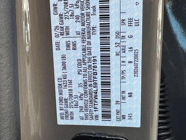2026 Ford F-150 Tremor 4WD SuperCrew 5.Box