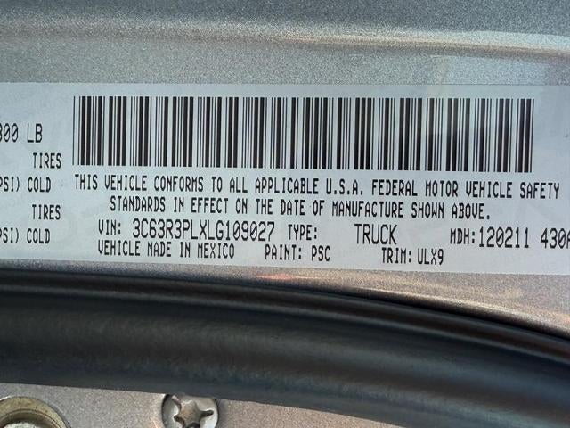 2020 RAM 3500 Limited 4x4 Mega Cab Box