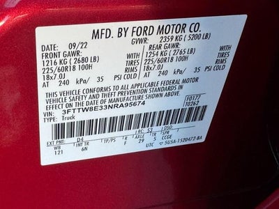 2022 Ford Maverick LARIAT FWD SuperCrew