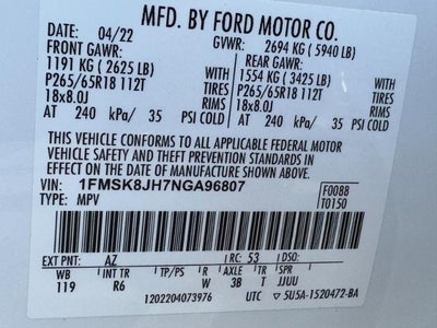 2022 Ford Explorer Timberline 4WD