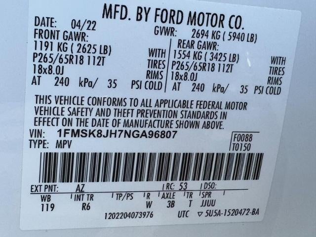 2022 Ford Explorer Timberline 4WD