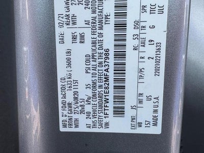 2021 Ford F-150 XLT 4WD SuperCrew 5.Box