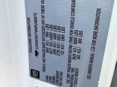 2022 Chevrolet Tahoe 4WD 4dr RST